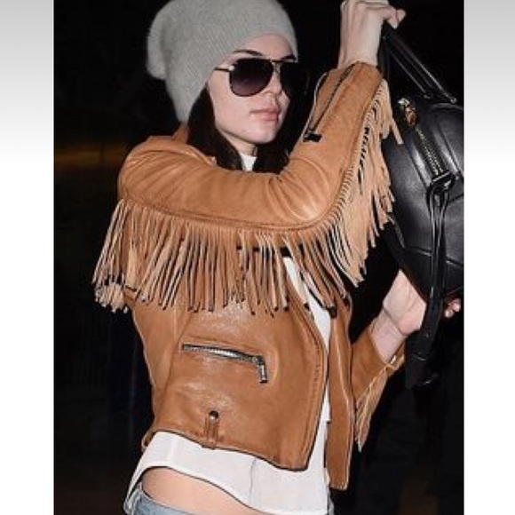 Free People Cleobella Cowgirl Sheep Leather Jacket Navy Rare - Picture 13 of 13